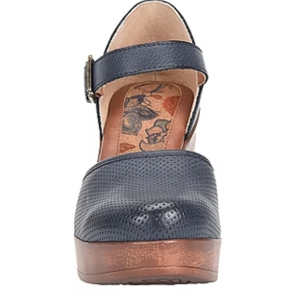 B.O.C. Gia Round Toe Mary Jane Shoes Blue 9 - Picture 3 of 10